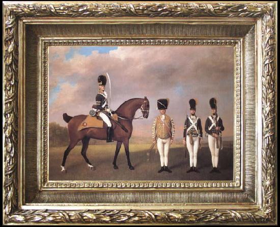 framed  STUBBS, George Soldiers of the Tenth Light Dragoons (mk25), Ta021s